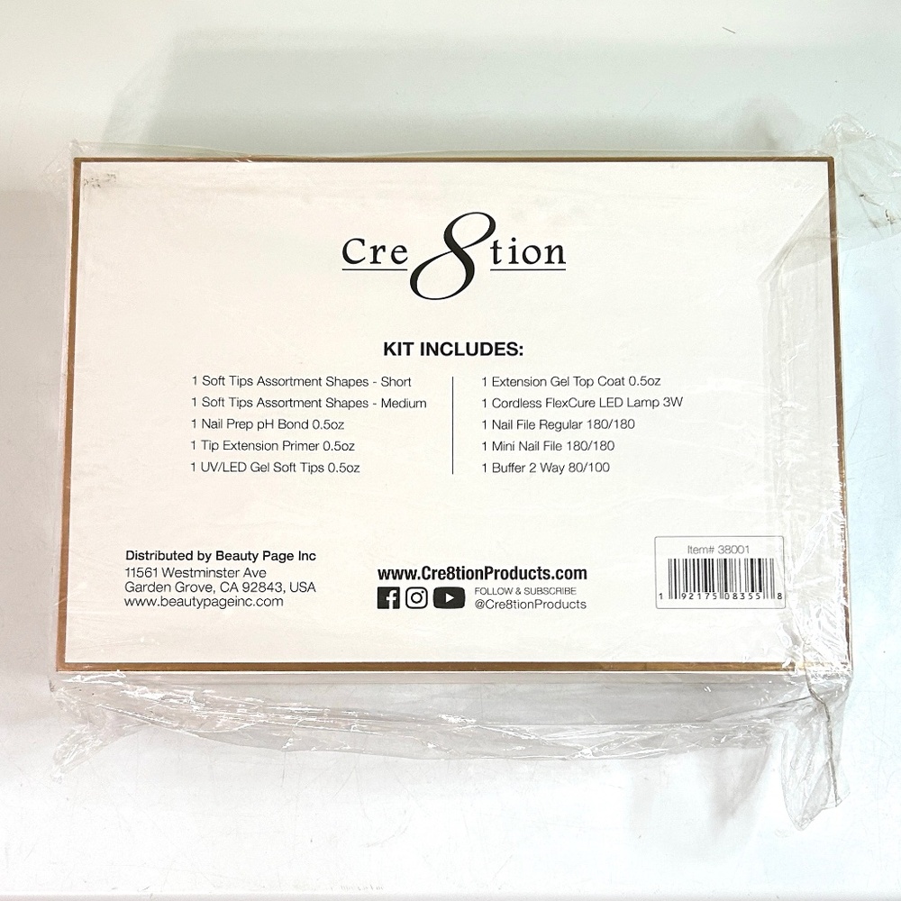 Cre8tion Professional Soft Tip Nail Extension Set With Lamp - Picture 5 of 8
